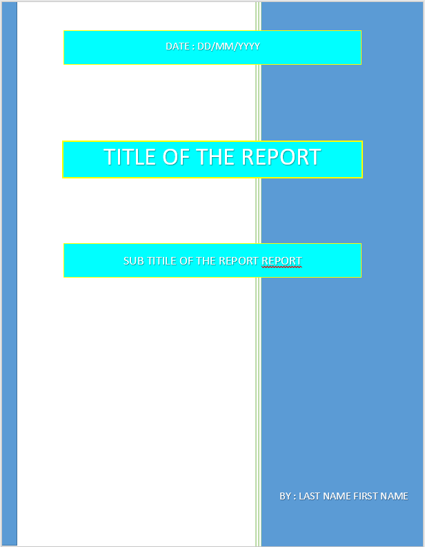 cover page download template for ms word simple sidebar cover word sidebar