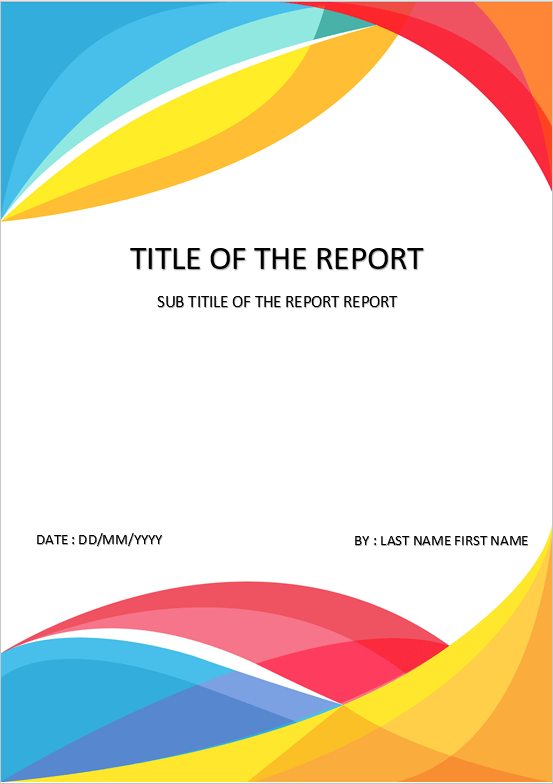 Free Printable Title Page Template Printable Templates