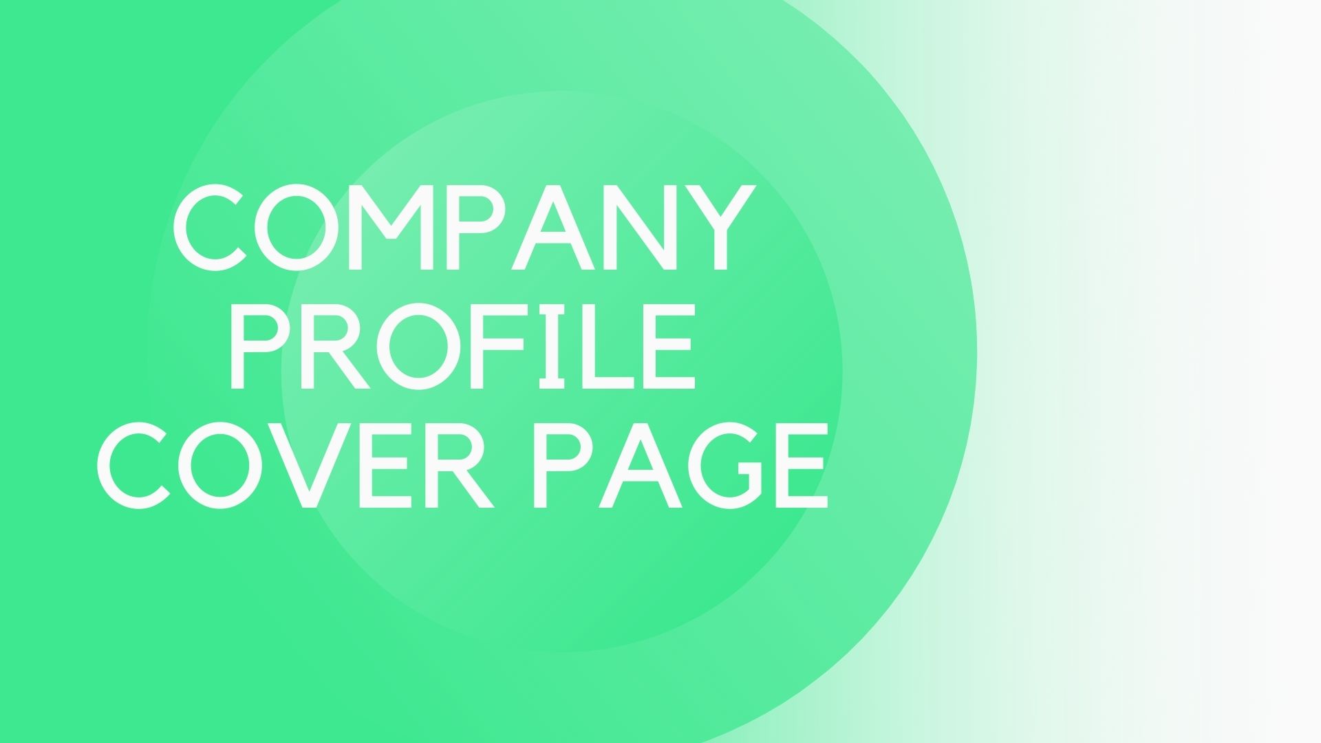 You are currently viewing Do you know how to create a Company Profile Cover Page?